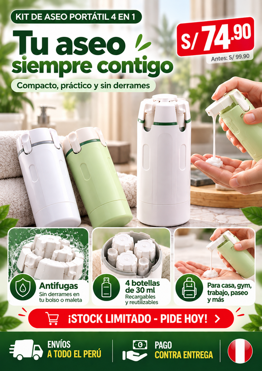 KIT DE ASEO 4 EN 1